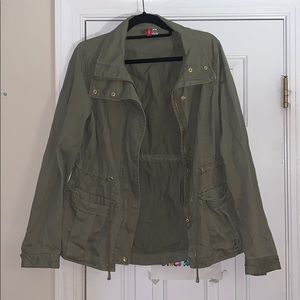 Army Green Jacket with Gold Embellishment
